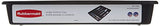 Organizador de Bandeja de Cubiertos Rubbermaid Antideslizante, Grande, Negro con Gris