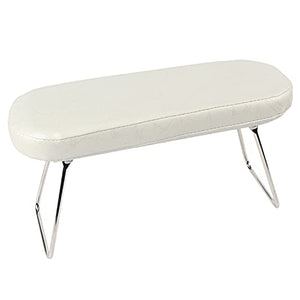 Reposamuñecas de mano almohada con soporte de apoyo profesional para uñas cojín de escritorio para salón de uñas (blanco)