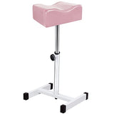 Reposapiés de pedicura, altura ajustable, taburete de manicura, equipo de uñas para técnico de uñas, salón de spa (rosa)