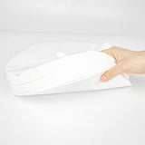 200 fundas desechables de masaje para la cara, fundas de almohada desechables para mesas de masaje, spa, fundas de masaje ultra suaves (blanco redondo)