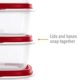 Rubbermaid - Recipiente para alimentos con tapa, Rojo, 5-Cups - Quantity 1, 1