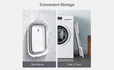Varybeaty Bañera plegable multifunción para bebés recién nacidos a niños pequeños, portátil, para viajes, cesta de lavandería de plástico, lavabo de almacenamiento con agujero de drenaje (gris)