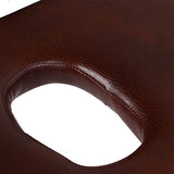 Cama Plegable, Mesa De Masaje De Cuero De PU Plegable Cama De Masaje De Spa De Piernas De Acero Inoxidable Para El Salón De Casa Marrón Oscuro, Estructura Compacta Para El Hogar, Salón De Belleza, Hot