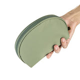 Bolsa de cosméticos para bolso de viaje, práctica bolsa de maquillaje para mujeres y niñas (verde)