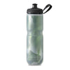 Polar Bottle Botella de Agua con Aislamiento Deportivo, sin BPA, Botella Deportiva y para Bicicleta con asa (contenedor, Verde Oliva y Plata, 24 onzas)
