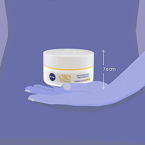 NIVEA Crema Facial Reafirmante Antiarrugas Tratamiento De Día Fps 30 Entiquecido Con Q10 Todo Tipo De Piel, color Blanco, 50 ml, pack of/paquete de