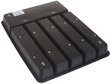 Organizador de Bandeja de Cubiertos Rubbermaid Antideslizante, Grande, Negro con Gris