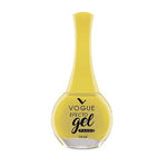Vogue Esmalte de Unas Efecto Gel, color Amarillo Alegria, 14 ml