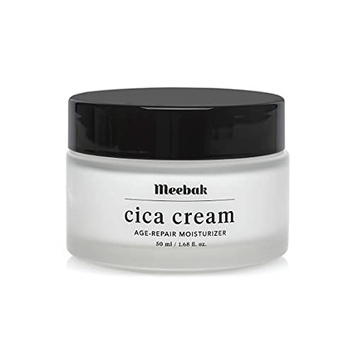 ▶ Crema hidratante facial Cica para mujeres, calmante antienvejecimiento, antiarrugas natural Cica, 1.7 oz