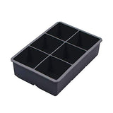 Moldes para Hielo Bandejas de Silicona para Cubitos de Hielo, Grandes, Cuadradas, de 2 Pulgadas, para Cubitos de Hielo, para Whisky, Cócteles, Fácil liberación, Flexible, Paquete de 2 (gris)