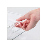 ▶ Organizador clóset de cocina y despensa organizador de almacenamiento de contenedores – Pack de 4, poco profundo, transparente