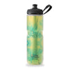 Polar Bottle Botella de agua con aislamiento deportivo, sin BPA, botella de deporte y bicicleta con asa (tinte de mosca, lima limón, 24 onzas), tinte de mosca lima