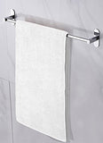 Juego de toallas de baño 100% algodón, 22 x 44 pulgadas, paquete de 6 toallas pequeñas, toallas blancas ultrasuaves, toallas de baño blancas a granel para gimnasio y spa, toallas de baño de hotel, toalla de algodón hilado en anillo