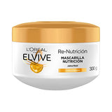 L'Oreal Paris Mascarilla Re Nutricion Jalea Real Elvive, 300 g