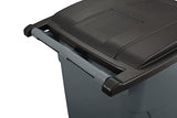 ▶ Rubbermaid Commercial BRUTE Recycling Bote de Basura con Tapa Abatible, 50 Galones, Gris