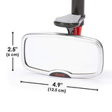 Diono See Me Too Espejo retrovisor para coche, espejo de conductor totalmente ajustable con amplia visión cristalina, inastillable, probado en choques