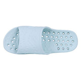 ▶ Zapatos de ducha para mujer, de secado rápido, sandalias de playa con agujeros de drenaje, Versión Blue-Update, 13-14 Women/12-13 Men
