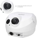 Taladro de Uñas Máquina, Kit de Taladro Eléctrico para Lima de Uñas con Bandas de Lijado, Vibración de Bajo Ruido para Uñas Acrílicas, Juegos de Pulidores de Uñas de Gel