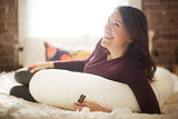 ▶ Leachco Snoogle Total Body Pillow, Ivory