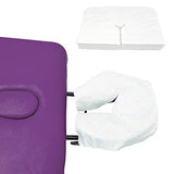 100 piezas de fundas desechables de masaje para la cara, fundas de cojín desechables para reposacabezas y reposacabezas