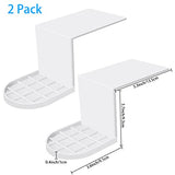2 Piezas Soporte para Detergente de Lavandería, Soporte para Taza de Detergente, Bandeja de Jabón, Organizador para Dispensador de Goteo para Suavizante, Contenedor de Espiga Líquida, Ahorro de Hojas de Plástico, Estación de Lavado
