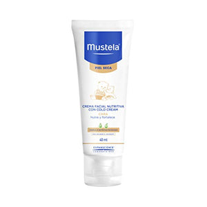 Mustela Crema Facial Nutritiva al Cold Cream para Bebé o Niño con Piel Seca, 40mL