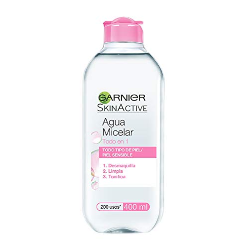 Garnier Skin Naturals Face Agua Micelar Desmaquillante para Todo Tipo de Piel, 400 ml