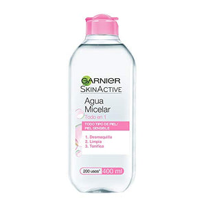 Garnier Skin Naturals Face Agua Micelar Desmaquillante para Todo Tipo de Piel, 400 ml