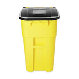 Rubbermaid Commercial Products BRUTE Rollout Waste/Utility Container, 50-gallon, Yellow