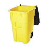 Rubbermaid Commercial Products BRUTE Rollout Waste/Utility Container, 50-gallon, Yellow
