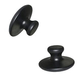 Piedras de Masaje Profesional basalto de Lava Natural Piedra Caliente Piedra de energía Hongo en Forma de Cabeza para Terapia de Masaje SPA 2 Piezas