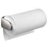 ▶ Portarrollos  de cocina para pared – Soporte de acero inoxidable para rollo de papel de cocina – El perfecto aplique de pared para rollo de cocina – Plateado con acabado satinado