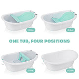Frida Baby - tina 4 en 1 Grow-with-Me transforma la tina infantil en asiento de baño infantil con respaldo para sentarse en la tina