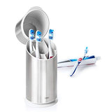 OXO Good Grips Organizador para Cepillos de Dientes, de Acero Inoxidable Pulido