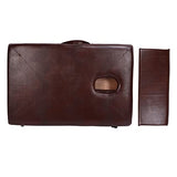 Cama Plegable, Mesa De Masaje De Cuero De PU Plegable Cama De Masaje De Spa De Piernas De Acero Inoxidable Para El Salón De Casa Marrón Oscuro, Estructura Compacta Para El Hogar, Salón De Belleza, Hot