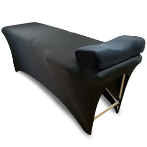 Funda de cama de spa para extensión de pestañas, funda de cama TopBuy, excelente para una mesa de pestañas o cama de masaje (negro)