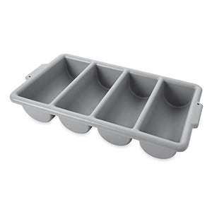 Rubbermaid Commercial FG336200GRAY - Cubertero con 4 compartimentos, color gris