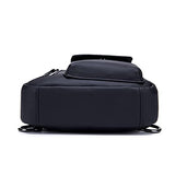Mochila de cuero para hombre y mujer, bandolera de hombro, para día al aire libre, viajes, deportes, camping, senderismo, táctica, Viajar, Negro, Mochilas Daypack