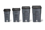 Rubbermaid Commercial Products BRUTE Rollout Waste/Utility Container, 50-gallon, Yellow