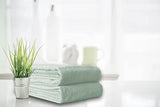 Juego de 4 toallas de baño de 27 x 54 pulgadas, 100% algodón hilado en anillo, ultra suave, altamente absorbente, lavable a máquina, toallas de baño de calidad de hotel, spa, 4 toallas de baño, color verde mar
