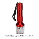 Mezclador de Polvo de Uñas, Trituradora de Especias Eléctrica de Aluminio, Molinillo de Hierba de Tabaco Eléctrico, Máquina de Pulir en Polvo, Amoladora de Polvo de Uñas para Salones de(rojo)
