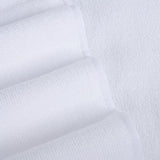 Juego de Toallas de baño de Microfibra Felpa y antipelusa - Secado rápido - Pack de 6 (Blanco)