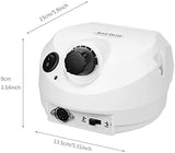 Taladro de Uñas Máquina, Kit de Taladro Eléctrico para Lima de Uñas con Bandas de Lijado, Vibración de Bajo Ruido para Uñas Acrílicas, Juegos de Pulidores de Uñas de Gel