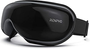 Masajeador de ojos con calor, compresión de aire, música Bluetooth, masajeador de terapia ocular recargable para aliviar la tensión ocular, ojeras, bolsas para los ojos, ojos secos