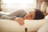 ▶ Leachco Snoogle Total Body Pillow, Ivory