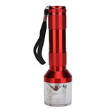 Mezclador de Polvo de Uñas, Trituradora de Especias Eléctrica de Aluminio, Molinillo de Hierba de Tabaco Eléctrico, Máquina de Pulir en Polvo, Amoladora de Polvo de Uñas para Salones de(rojo)