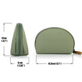 Bolsa de cosméticos para bolso de viaje, práctica bolsa de maquillaje para mujeres y niñas (verde)
