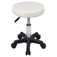 FURWOO Taburete redondo de altura ajustable con ruedas para spa, salón de masaje, color blanco