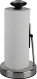 Soporte para toallas de papel de acero inoxidable, dispensador de toallas de papel fácil de rasgar, base pesada, brazo de resorte ajustable para sostener cualquier tipo de toallas de papel, cabe en la cocina o para el soporte de toallas de papel