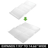 Estantería para botes de especias especial para cajón – práctico accesorio de cocina para organizar especias – Especiero con 3 niveles – Color: transparente/metálico